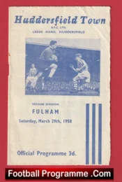 Huddersfield Town v Fulham 1958 – Denis Law – to clear