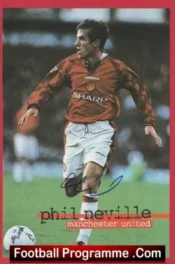 Manchester United Phil Neville Autograph Signed Picture Man Utd