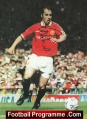 Manchester United Gary Neville Autograph Signed Picture Man Utd