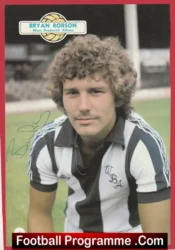 West Bromwich Albion Bryan Robson Autograph Signed Picture WBA