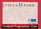 Manchester United v Arsenal 1999 – Semi Final Treble Season Ticket
