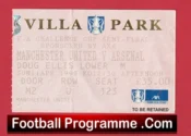 Manchester United v Arsenal 1999 – Semi Final Treble Season Ticket