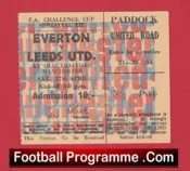 Everton v Leeds United 1968 – FA Cup Semi Final Old Trafford Ticket