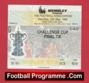 Manchester United v Crystal Palace 1990 – Ticket FA Cup Final