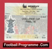 Manchester United v Crystal Palace 1990 – Ticket FA Cup Final