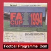 Manchester United v Chelsea 1994 – FA Cup Final Match Ticket