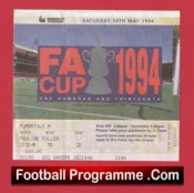 Manchester United v Chelsea 1994 – FA Cup Final Match Ticket