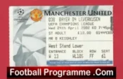 Manchester United v Bayer Leverkusen 2002 – Football Ticket
