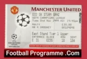 Manchester United v Sturm Graz 1999 – Football Ticket