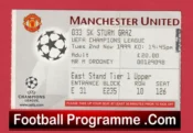 Manchester United v Sturm Graz 1999 – Football Ticket