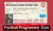 Manchester United v Borussia Dortmund 1997 – Match Ticket