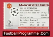 Manchester United v Fiorentina 2000 – Football Ticket