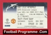 Manchester United v Lille OSC 2005 – Football Ticket