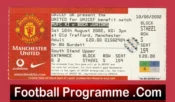 Manchester United v Boca Juniors 2002 – Football Ticket UNICEF