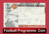 Manchester United v Olympiakos Piraeus 2002 – Football Ticket