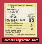 Nottingham Forest v Southampton 1979 – League Cup Final Ticket