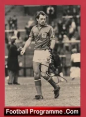 Manchester United Ray Wilkins Autograph Signed Press Photo Man Utd