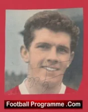Manchester United Johnny Giles Autograph Signed Picture Man Utd 1960s