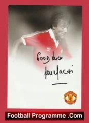 Manchester United Lou Macari Signed Autographed Picture Man Utd