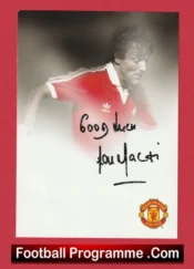 Manchester United Lou Macari Signed Autographed Picture Man Utd