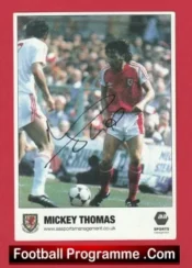 Manchester United Mickey Thomas Autograph Signed Man Utd 1978 – 1981