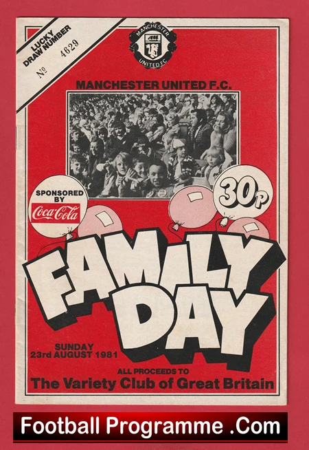 Manchester United Open Day Special Old Trafford 1981 - Family Day - Image 2