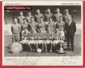 Manchester United Multi Signed Team Picture Man Utd 1965 Best + Law Plus