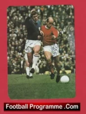 Manchester United Bobby Charlton Autograph Signed Picture Man Utd 1966