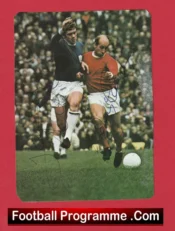 Manchester United Bobby Charlton Autograph Signed Picture Man Utd 1966