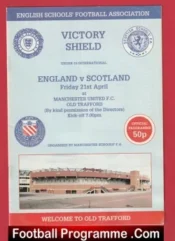 England v Scotland 1989 – Boys Cup Final Man Utd Old Trafford Ryan Giggs