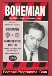 Bohemian v Manchester United 1990 – Pre Season Match Ireland Irish