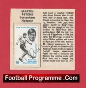 Tottenham Spurs Martin Peters Signed Picture – 1966 World Cup
