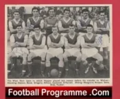 West Ham United Football Club Multi Autographed Signed Picture 1950s