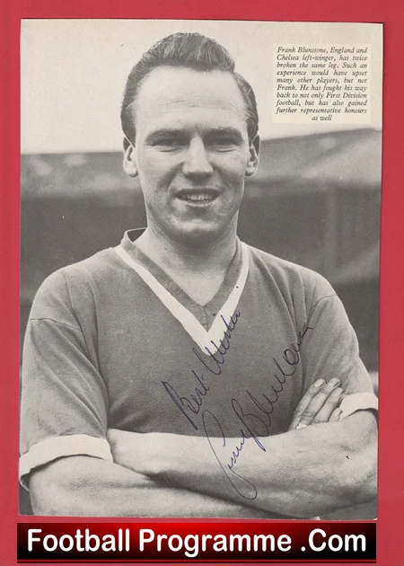 Chelsea Frank Blunstone Autograph Signed Picture - Image 2