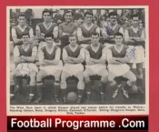 West Ham United Football Club Multi Autographed Signed Picture 1950s