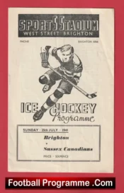 Brighton Vikings Ice Hockey v Sussex Canadians 1948 – 1940s