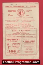 Clapton v Walthamstow Avenue 1950 – 1950s
