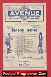 Walthamstow Avenue v Barnet 1947 – 1940s