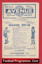 Walthamstow Avenue v Leytonstone 1947 – Christmas Day 1947