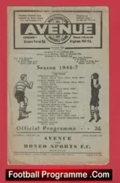 Walthamstow Avenue v Roneo Sports 1947 – Essex Senior Cup