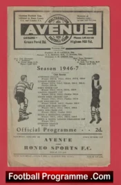 Walthamstow Avenue v Roneo Sports 1947 – Essex Senior Cup