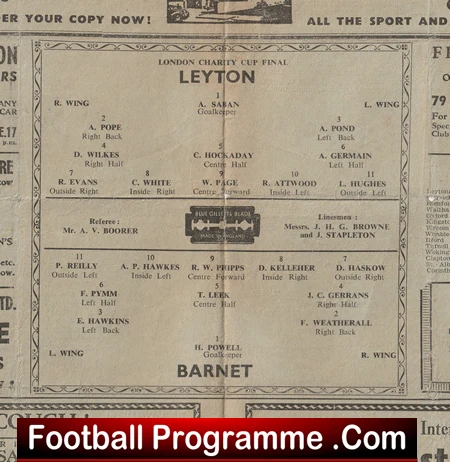 Leyton v Barnet 1947 - 1940s - Image 4