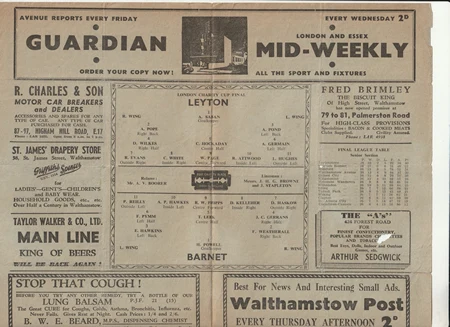 Leyton v Barnet 1947 - 1940s - Image 3