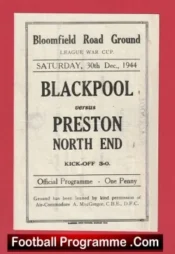 Blackpool v Preston 1944 – War Time Football