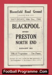Blackpool v Preston 1944 – War Time Football