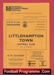 Littlehampton Town v Steyning 1978 – Sussex Cup QF