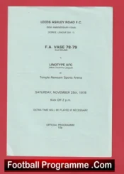 Leeds Ashley Road v Linotype 1978 – Yorkshire League