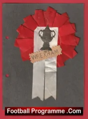 Wrexham Old Football Rosette 1950s