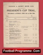 Stockton and District Motor Club – The Presidents Cup Trial 1938