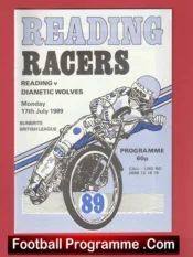 Reading Speedway v Wolverhampton Wolves 1989
